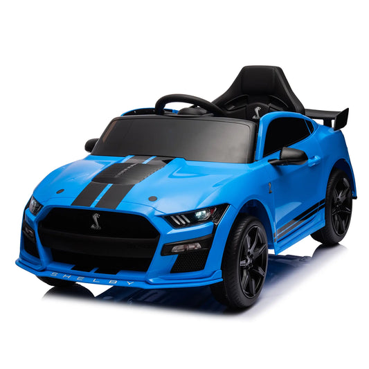 12V Ford Shelby Kids Electric Ride On Sport Car W/ Remote Control - Blue