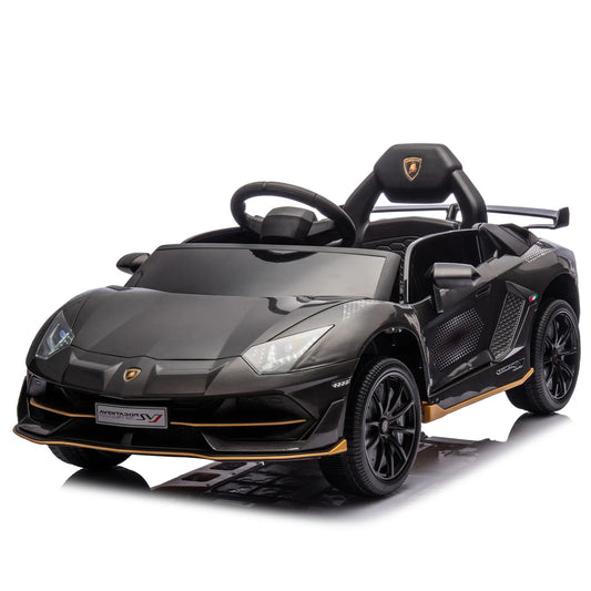 12V Lamborghini Kids Electric Ride On Sport Car W/ Remote Control - Black