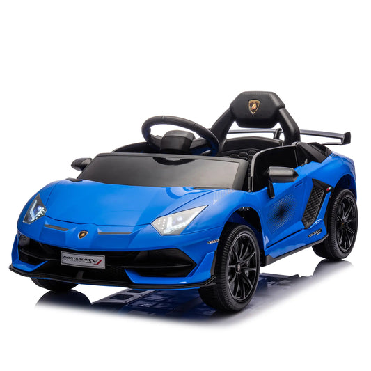 12V Lamborghini Kids Electric Ride On Sport Car W/ Remote Control - Blue