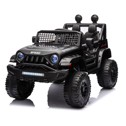 12V Off Road Kids Electric Ride On SUV W/ Remote Control - Black