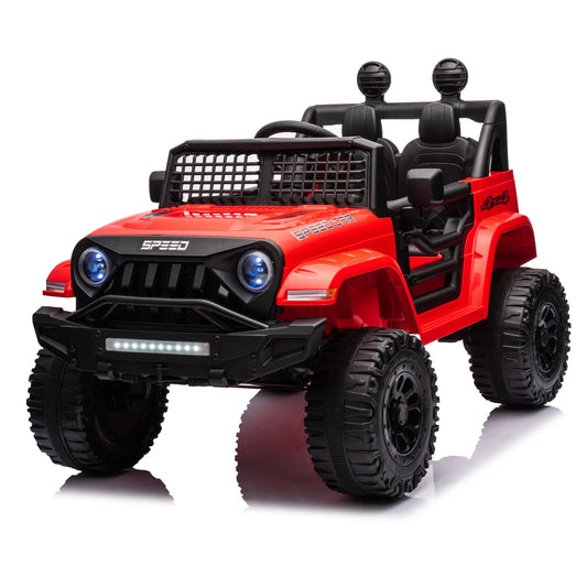 12V Off Road Kids Electric Ride On SUV W/ Remote Control - Red