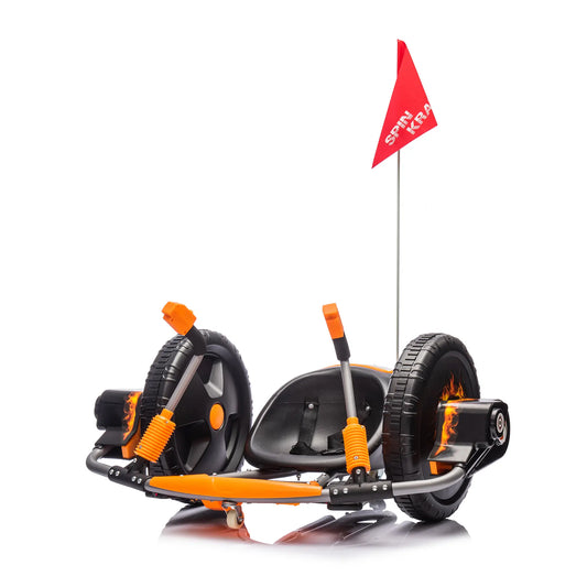 12V Spin Master 360 Degree Electric Kids Ride On Toy - Orange
