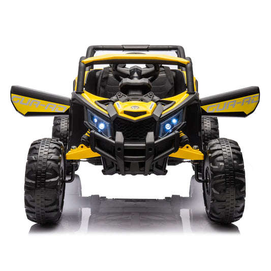 12V Ultra Kids Electric Ride On UTV W/ Remote Control - Yellow