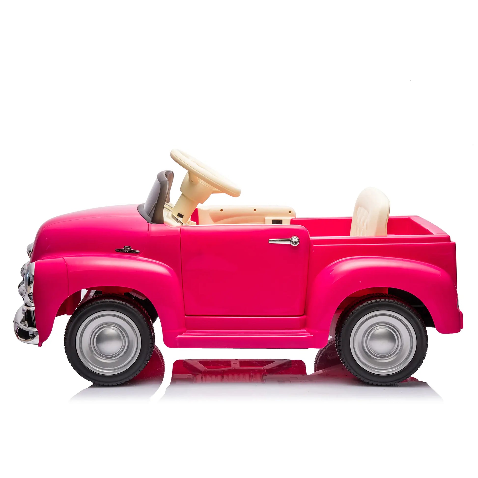 12V Vintage Chevrolet Kids Electric Ride On Sport Car W/ Remote Control - Pink