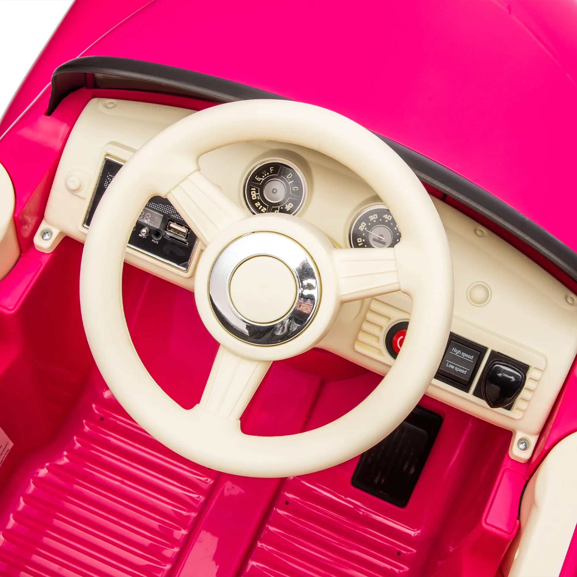 12V Vintage Chevrolet Kids Electric Ride On Sport Car W/ Remote Control - Pink