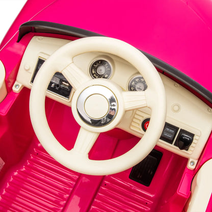 12V Vintage Chevrolet Kids Electric Ride On Sport Car W/ Remote Control - Pink