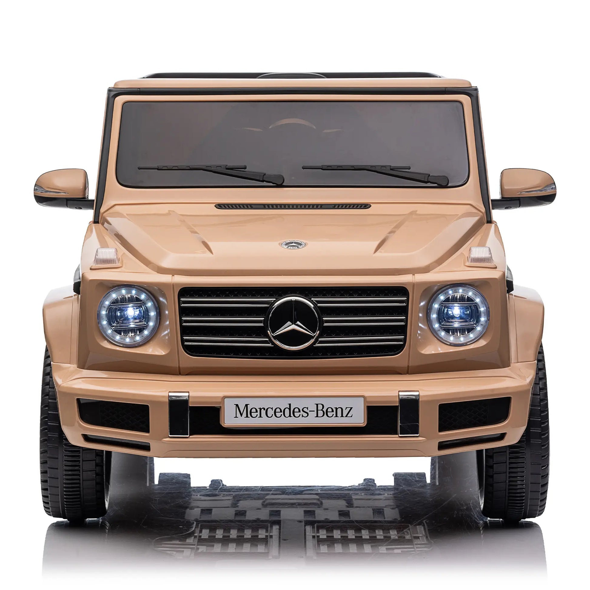 24V Benz G-Wagon Kids Electric Ride On SUV W/ Remote Control - Gold