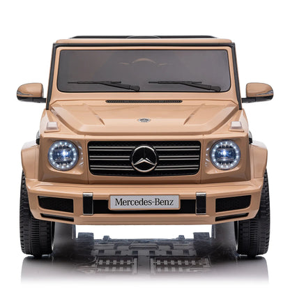 24V Benz G-Wagon Kids Electric Ride On SUV W/ Remote Control - Gold