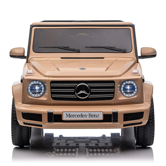 24V Benz G-Wagon Kids Electric Ride On SUV W/ Remote Control - Gold