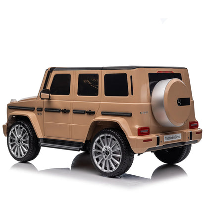 24V Benz G-Wagon Kids Electric Ride On SUV W/ Remote Control - Gold