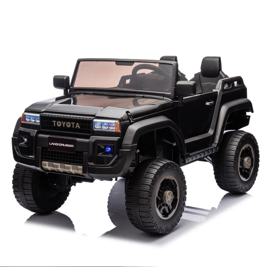 24V Classic Toyota Kids Electric Ride On SUV W/ Remote Control - Black