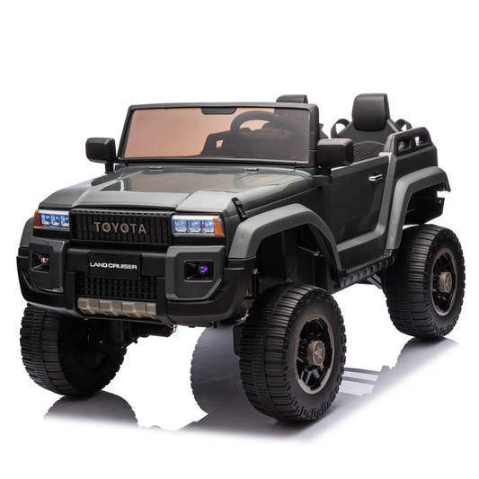 24V Classic Toyota Kids Electric Ride On SUV W/ Remote Control - Gray