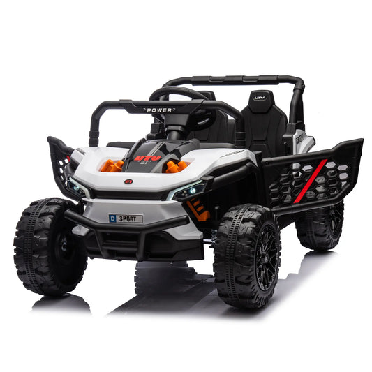 24V Cruiser Kids Electric Ride On UTV W/ Remote Control - White