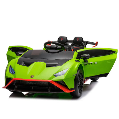 24V Lamborghini Drift Kids Electric Ride On Sport Car W/ Remote Control - Green