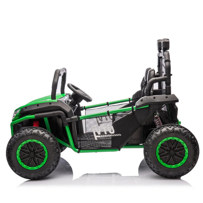 24V Rugged Kids Electric Ride On W/ Remote Control - Green