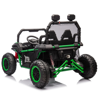 24V Rugged Kids Electric Ride On W/ Remote Control - Green