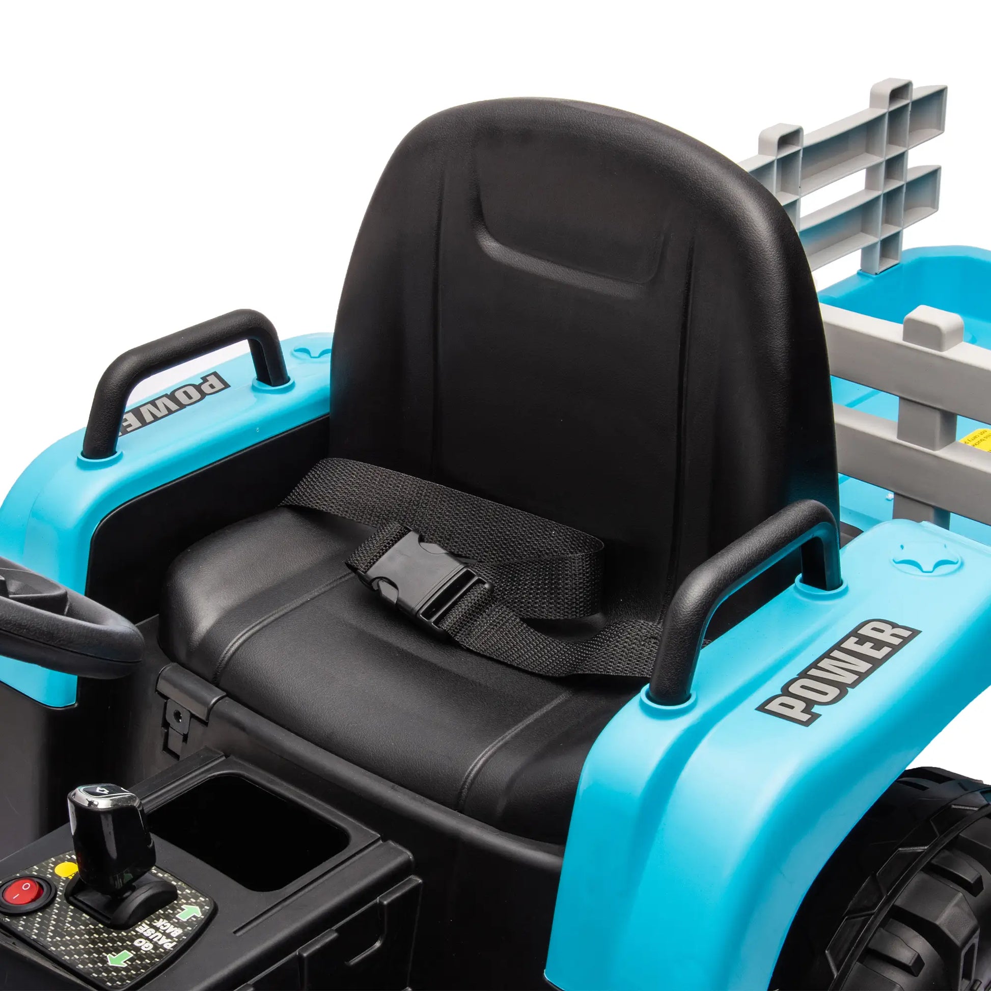 24V Tractor 2.0 Electric Ride On Tough Truck W/ Remote Control - Blue