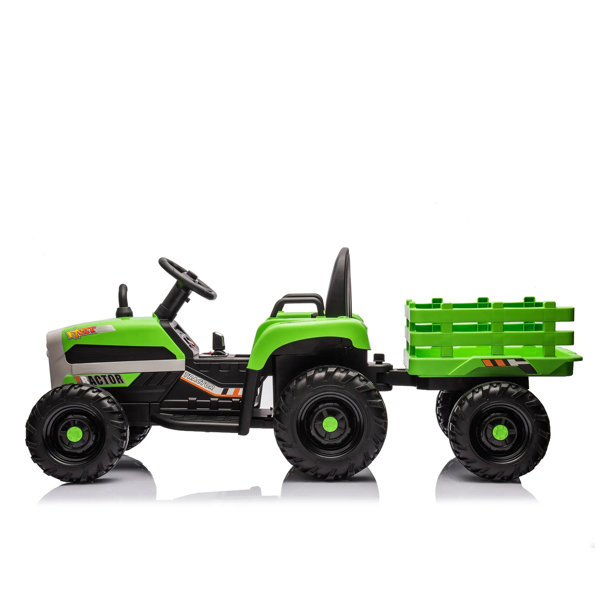 24V Tractor 2.0 Electric Ride On Tough Truck W/ Remote Control - Green