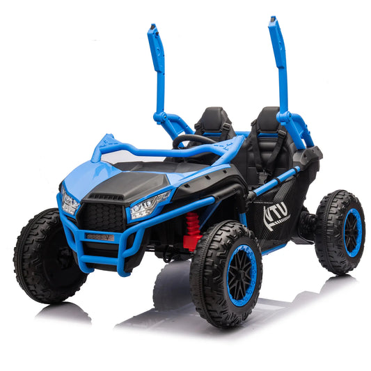 24V Trail Blazer Kids Electric Ride On UTV W/ Remote Control - Blue